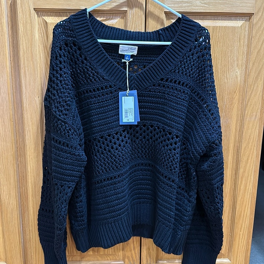Black V—Neck Sweater